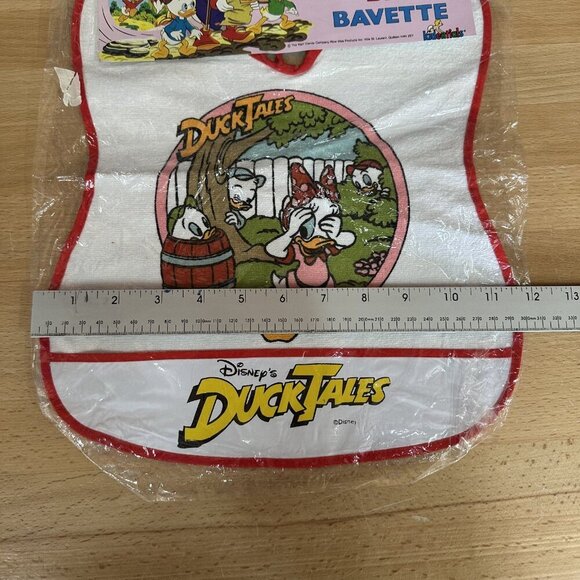Vintage 90s Disney Duck Tales Baby Bib New Sealed - Picture 5 of 5